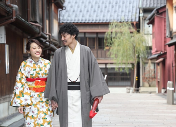 カップルの写真